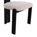ΚΑΡΕΚΛΑ ΤΡΑΠΕΖΑΡΙΑΣ KARVO HM18252.02 ΕΚΡΟΥ ΥΦΑΣΜΑ--ΞΥΛΟ ΣΕ ΜΑΥΡΟ 57x50x78,5Υεκ. 2τμχ
