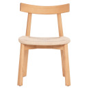 KΑΡΕΚΛΑ ΤΡΑΠΕΖΑΡΙΑΣ OSORIO HM18335.01 RUBBERWOOD & ΣΧΟΙΝΙ ΣΕ ΦΥΣΙΚΟ 51x55x74Υεκ 2τμχ