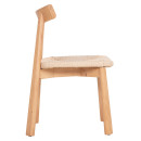 KΑΡΕΚΛΑ ΤΡΑΠΕΖΑΡΙΑΣ OSORIO HM18335.01 RUBBERWOOD & ΣΧΟΙΝΙ ΣΕ ΦΥΣΙΚΟ 51x55x74Υεκ 2τμχ