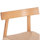 KΑΡΕΚΛΑ ΤΡΑΠΕΖΑΡΙΑΣ OSORIO HM18335.01 RUBBERWOOD & ΣΧΟΙΝΙ ΣΕ ΦΥΣΙΚΟ 51x55x74Υεκ 2τμχ