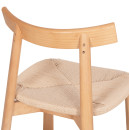 KΑΡΕΚΛΑ ΤΡΑΠΕΖΑΡΙΑΣ OSORIO HM18335.01 RUBBERWOOD & ΣΧΟΙΝΙ ΣΕ ΦΥΣΙΚΟ 51x55x74Υεκ 2τμχ