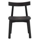 KΑΡΕΚΛΑ ΤΡΑΠΕΖΑΡΙΑΣ OSORIO HM18335.02 RUBBERWOOD & ΣΧΟΙΝΙ ΣΕ ΜΑΥΡΟ 51x55x74Υεκ 2τμχ