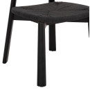 KΑΡΕΚΛΑ ΤΡΑΠΕΖΑΡΙΑΣ OSORIO HM18335.02 RUBBERWOOD & ΣΧΟΙΝΙ ΣΕ ΜΑΥΡΟ 51x55x74Υεκ 2τμχ