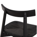 KΑΡΕΚΛΑ ΤΡΑΠΕΖΑΡΙΑΣ OSORIO HM18335.02 RUBBERWOOD & ΣΧΟΙΝΙ ΣΕ ΜΑΥΡΟ 51x55x74Υεκ 2τμχ