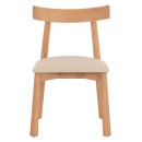 KΑΡΕΚΛΑ ΤΡΑΠΕΖΑΡΙΑΣ OSORIO HM18335.11 RUBBERWOOD ΦΥΣΙΚΟ-ΕΚΡΟΥ PU 51x55x74Υεκ 2τμχ