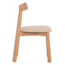 KΑΡΕΚΛΑ ΤΡΑΠΕΖΑΡΙΑΣ OSORIO HM18335.11 RUBBERWOOD ΦΥΣΙΚΟ-ΕΚΡΟΥ PU 51x55x74Υεκ 2τμχ
