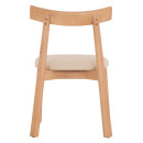 KΑΡΕΚΛΑ ΤΡΑΠΕΖΑΡΙΑΣ OSORIO HM18335.11 RUBBERWOOD ΦΥΣΙΚΟ-ΕΚΡΟΥ PU 51x55x74Υεκ 2τμχ