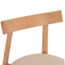 KΑΡΕΚΛΑ ΤΡΑΠΕΖΑΡΙΑΣ OSORIO HM18335.11 RUBBERWOOD ΦΥΣΙΚΟ-ΕΚΡΟΥ PU 51x55x74Υεκ 2τμχ