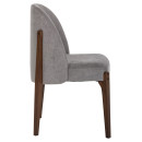 ΚΑΡΕΚΛΑ ΤΡΑΠΕΖΑΡΙΑΣ RAMMER HM9744.01 RUBBERWOOD ΣΕ ΚΑΡΥΔΙ-ΓΚΡΙ ΥΦΑΣΜΑ 57x55x86Υεκ. 2τμχ