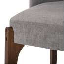 ΚΑΡΕΚΛΑ ΤΡΑΠΕΖΑΡΙΑΣ RAMMER HM9744.01 RUBBERWOOD ΣΕ ΚΑΡΥΔΙ-ΓΚΡΙ ΥΦΑΣΜΑ 57x55x86Υεκ. 2τμχ