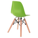 ΚΑΡΕΚΛΑ TWIST KID ΤΜΧ.HM8453.03 ΜΕ ΞΥΛΙΝΑ ΠΟΔΙΑ &ΠΡΑΣΙΝΟ ΚΑΘΙΣΜΑ 30,5Χ33Χ59 ΕΚ 4τμχ