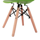 ΚΑΡΕΚΛΑ TWIST KID ΤΜΧ.HM8453.03 ΜΕ ΞΥΛΙΝΑ ΠΟΔΙΑ &ΠΡΑΣΙΝΟ ΚΑΘΙΣΜΑ 30,5Χ33Χ59 ΕΚ 4τμχ