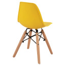 ΚΑΡΕΚΛΑ TWIST KID ΤΜΧ.HM8453.04 ΞΥΛΙΝΑ ΠΟΔΙΑ &ΚΑΘΙΣΜΑ ΚΙΤΡΙΝΟ PP 30,5Χ33Χ59 ΕΚ 4τμχ
