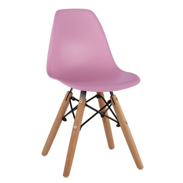 ΚΑΡΕΚΛΑ TWIST KID ΤΜΧ.HM8453.05 ΞΥΛΙΝΑ ΠΟΔΙΑ & ΚΑΘΙΣΜΑ ΡΟΖ PP 30,5Χ33Χ59 ΕΚ 4τμχ