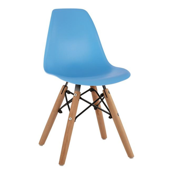 ΚΑΡΕΚΛΑ TWIST KID ΤΜΧ.HM8453.08 ΞΥΛΙΝΑ ΠΟΔΙΑ & ΚΑΘΙΣΜΑ ΜΠΛΕ PP 30,5Χ33Χ59 ΕΚ 4τμχ
