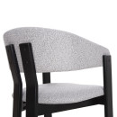 ΚΑΡΕΚΛΑ ZARRA HM9970.02 RUBBERWOOD ΣΕ ΜΑΥΡΟ-ΑΝΟΙΧΤΟ ΓΚΡΙ ΥΦΑΣΜΑ 55,5x59x81,5Υεκ 2τμχ