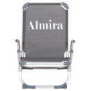 ΚΑΡΕΚΛΑΚΙ ΠΑΡΑΛΙΑΣ ΑΛΟΥΜINIOY ΒΑΡ.ΤΥΠΟΥ ΨΗΛΗ ΠΛΑΤΗ ALMIRA HM5053.10 ΓΚΡΙ 55x71x66Υεκ