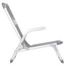 ΚΑΡΕΚΛΑΚΙ ΠΑΡΑΛΙΑΣ ΑΛΟΥΜINIOY ΒΑΡ.ΤΥΠΟΥ ΨΗΛΗ ΠΛΑΤΗ ALMIRA HM5053.10 ΓΚΡΙ 55x71x66Υεκ