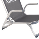 ΚΑΡΕΚΛΑΚΙ ΠΑΡΑΛΙΑΣ ΑΛΟΥΜINIOY ΒΑΡ.ΤΥΠΟΥ ΨΗΛΗ ΠΛΑΤΗ ALMIRA HM5053.10 ΓΚΡΙ 55x71x66Υεκ