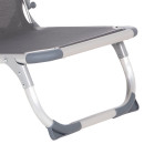 ΚΑΡΕΚΛΑΚΙ ΠΑΡΑΛΙΑΣ ΑΛΟΥΜINIOY ΒΑΡ.ΤΥΠΟΥ ΨΗΛΗ ΠΛΑΤΗ ALMIRA HM5053.10 ΓΚΡΙ 55x71x66Υεκ