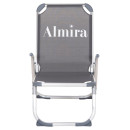 ΚΑΡΕΚΛΑΚΙ ΠΑΡΑΛΙΑΣ ΑΛΟΥΜΙΝΙΟΥ ΒΑΡ.ΤΥΠΟΥ ΥΠΕΡΥΨΩΜΕΝΟ ALMIRA HM6431.10 ΓΚΡΙ 53x68x80Υεκ