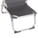 ΚΑΡΕΚΛΑΚΙ ΠΑΡΑΛΙΑΣ ΑΛΟΥΜΙΝΙΟΥ ΒΑΡ.ΤΥΠΟΥ ΥΠΕΡΥΨΩΜΕΝΟ ALMIRA HM6431.10 ΓΚΡΙ 53x68x80Υεκ