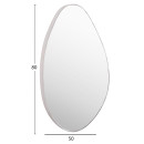 ΚΑΘΡΕΠΤΗΣ ΤΟΙΧΟΥ DROP HM4488.12 ΜΕ ΠΛΑΙΣΙΟ MDF ΣΕ ΛΕΥΚΟ 50x80Υεκ.