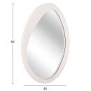 ΚΑΘΡΕΠΤΗΣ ΤΟΙΧΟΥ ΟΒΑΛ ΣΕΙΡΑ SANTORINI HM4513 MDF ΣΕ ΥΠΟΛΕΥΚΟ 90x3,2x60Υεκ