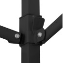 ΚΙΟΣΚΙ/GAZEBO MATTHEW HM6311 ΠΤΥΣΣΟΜΕΝΟ-ΣΚΕΛΕΤΟΣ ΜΕΤΑΛ.ΜΑΥΡΟΣ-ΛΕΥΚΟ ΥΦΑΣΜΑ 3x4,5x3,10Yμ