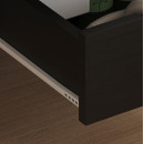 ΚΟΜΟΔΙΝΟ DINKL HM2472.02 ΜΕΛΑΜΙΝΗ-2 ΣΥΡΤΑΡΙΑ-WENGE 29,5x29,5x45Υεκ