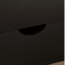 ΚΟΜΟΔΙΝΟ DINKL HM2472.02 ΜΕΛΑΜΙΝΗ-2 ΣΥΡΤΑΡΙΑ-WENGE 29,5x29,5x45Υεκ