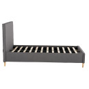 ΚΡΕΒΑΤΙ ΗΜΙΔΙΠΛΟ ΜΕ ΣΤΡΩΜΑ MAYLIN HM10758.10 ΓΚΡΙ ΥΦΑΣΜΑ--ΣΤΡΩΜΑ 120Χ200εκ