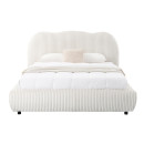 ΚΡΕΒΑΤΙ ΜΕ ΑΠΟΘ.ΧΩΡΟ KALLY HM729.03 ΜΠΕΖ FAUX FUR ΥΦΑΣΜΑ--ΓΙΑ ΣΤΡΩΜΑ 160x200εκ