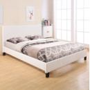 ΚΡΕΒΑΤΙ ΜΕ ΣΤΡΩΜΑ BECCA HM21283.01 ΛΕΥΚΟ PU--ΓΙΑ 150x200εκ