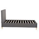 ΚΡΕΒΑΤΙ ΜΕ ΣΤΡΩΜΑ MAYLIN HM21281.03 ΓΚΡΙ ΥΦΑΣΜΑ--ΓΙΑ 120x200εκ