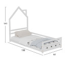 ΚΡΕΒΑΤΙ ΠΑΙΔΙΚΟ HOUSER HM676.03 τ.MONTESSORI ΞΥΛΟ ΠΕΥΚΟ ΛΕΥΚΟ- 190x90εκ