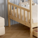 ΚΡΕΒΑΤΙ ΠΑΙΔΙΚΟ ΜΕ ΣΤΡΩΜΑ KLARICE HM21305 ΞΥΛΟ ΠΕΥΚΟΥ ΣΕ ΦΥΣΙΚΟ--ΣΤΡΩΜΑ 90x190εκ