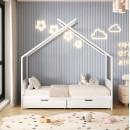 ΚΡΕΒΑΤΙ ΠΑΙΔΙΚΟ ΜΕ ΣΤΡΩΜΑ KLARICE HM21305.01 ΞΥΛΟ ΠΕΥΚΟΥ ΣΕ ΛΕΥΚΟ--ΣΤΡΩΜΑ 90x190εκ