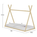 ΚΡΕΒΑΤΙ ΠΑΙΔΙΚΟ ΜΕ ΣΤΡΩΜΑ MUNK HM21306 ΞΥΛΟ ΠΕΥΚΟΥ ΣΕ ΦΥΣΙΚΟ--ΣΤΡΩΜΑ 90x190εκ