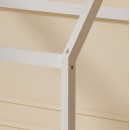 ΚΡΕΒΑΤΙ ΠΑΙΔΙΚΟ ΜΕ ΣΤΡΩΜΑ PEPE HM21302.01 ΞΥΛΟ ΠΕΥΚΟΥ ΣΕ ΛΕΥΚΟ--ΣΤΡΩΜΑ 90x190εκ