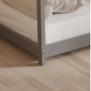 ΚΡΕΒΑΤΙ ΠΑΙΔΙΚΟ ΜΕ ΣΤΡΩΜΑ PEPE HM21302.02 ΞΥΛΟ ΠΕΥΚΟΥ ΣΕ ΓΚΡΙ--ΣΤΡΩΜΑ 90x190εκ