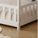ΚΡΕΒΑΤΙ ΠΑΙΔΙΚΟ ΜΕ ΣΤΡΩΜΑ PHYLLIS HM21304.01 ΞΥΛΟ ΠΕΥΚΟΥ ΣΕ ΛΕΥΚΟ--ΣΤΡΩΜΑ 90x190εκ