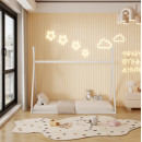 ΚΡΕΒΑΤΙ ΠΑΙΔΙΚΟ MUNK HM681.03 τ.MONTESSORI ΜΑΣΙΦ ΞΥΛΟ ΠΕΥΚΟΥ ΛΕΥΚΟ- 190x90εκ