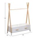 ΚΡΕΜΑΣΤΡΑ ΜΕ ΣΥΡΤΑΡΙΑ ΠΑΙΔΙΚH PASCHAL HM2491.03 ΜΕΛΑΜΙΝΗ-ΞΥΛΟ ΠΕΥΚΟΥ 80x40x130Υεκ