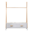 ΚΡΕΜΑΣΤΡΑ ΜΕ ΣΥΡΤΑΡΙΑ ΠΑΙΔΙΚH PASCHAL HM2491.03 ΜΕΛΑΜΙΝΗ-ΞΥΛΟ ΠΕΥΚΟΥ 80x40x130Υεκ