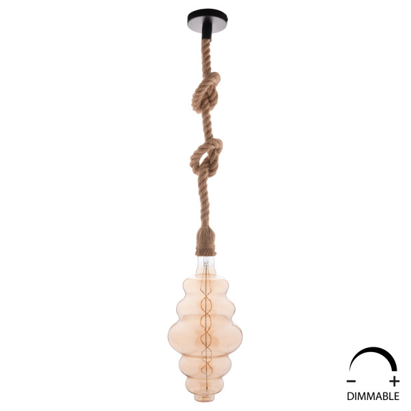 ΛΑΜΠΤΗΡΑΣ LED FILAMENT 8W E27 3000K GOLD COLOR DIMMABLE  HM4056.02