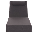 ΜΑΞΙΛΑΡΙ ΞΑΠΛΩΣΤΡΑΣ KIHEI HM21094.03 OLEFIN ΣΚΟΥΡΟ ΓΚΡΙ ΜΕ FOAM 198x70x20Υεκ
