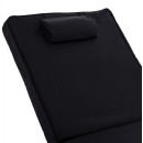 ΜΑΞΙΛΑΡΙ ΞΑΠΛΩΣΤΡΑΣ TEXTILENE 600gr/m2 2X1 SIFNOS ΜΑΥΡΟ HM11237.05T 194x70x11 εκ.