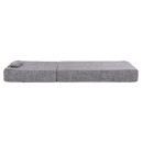 ΜΑΞΙΛΑΡΙ ΞΑΠΛΩΣΤΡΑΣ TEXTILENE SIFNOS ΓΚΡΙ HM11761.10 200(120+80)x70x20Yεκ.