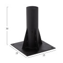 ΜΑΥΡΗ ΒΑΣΗ ΟΜΠΡΕΛΑΣ ΨΑΘΙΝΗΣ ΤΕΤΡΑΓΩΝΗ HM5656 25x25x30Υ εκ. ΒΑΡΈΩΣ ΤΥΠΟΥ